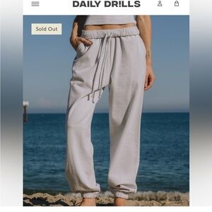 Daily Drills Fleece Joggers NWT